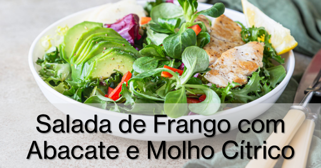 Salada de Frango com Abacate e Molho Cítrico para Diabéticos. A Salada de Frango com Abacate e Molho Cítrico é uma opção de refeição leve, saborosa e rica em nutrientes. Com uma combinação de proteínas magras, gorduras saudáveis e fibras, esta salada é ideal para diabéticos ou qualquer pessoa que deseja manter uma alimentação equilibrada. O molho cítrico dá um toque refrescante, tornando esta salada uma excelente opção para os dias quentes.